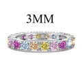 [Tonmkive Jewelry]Dazzling Lustrous Round Cut Tennis Ring