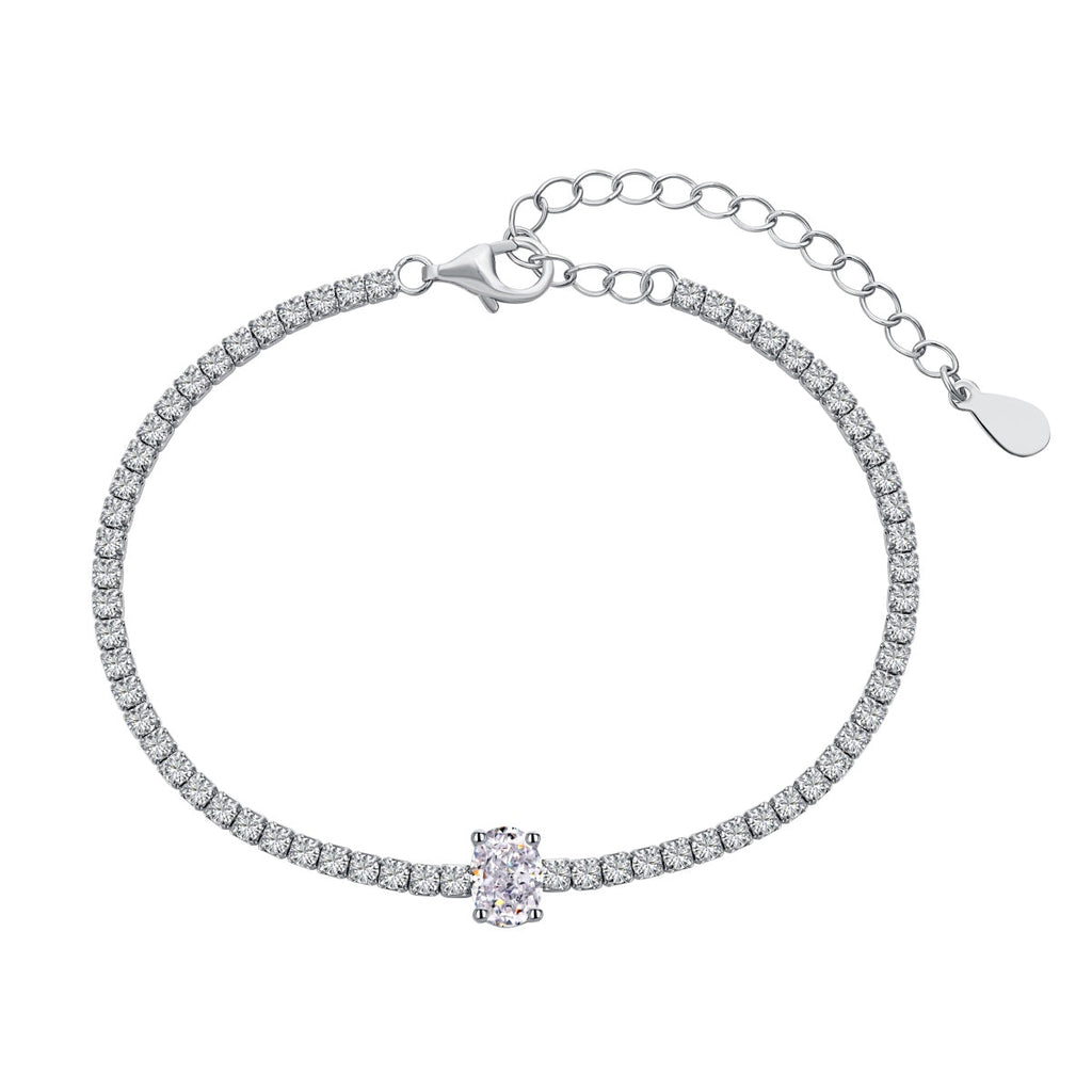 [Tonmkive Jewelry]0.75 Carat Exquisite Oval Cut Daily Bracelet
