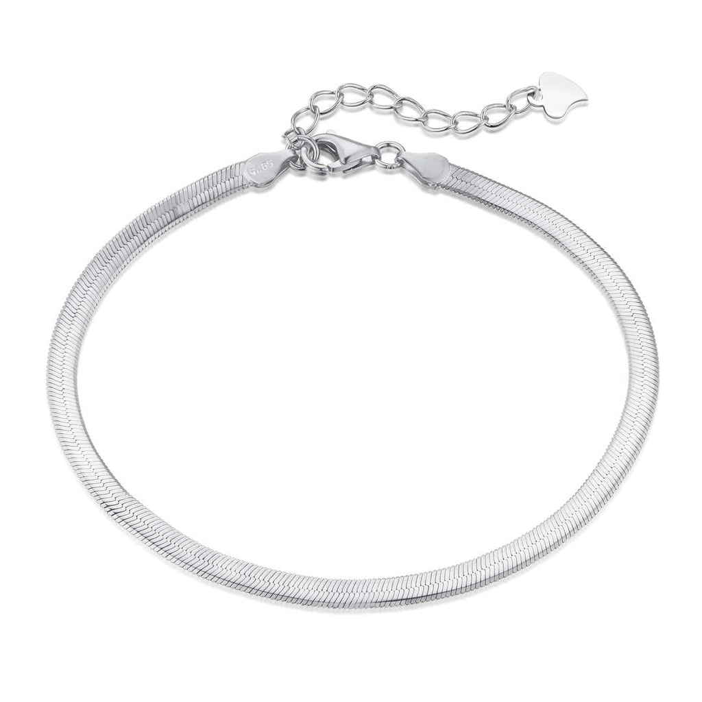 [Tonmkive Jewelry]Flat Snake Bone Chain Blade Necklace